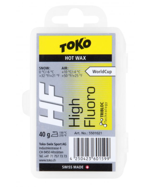 Toko skluzný vosk HF Hot Wax Yellow 40 g 0°/-6°C